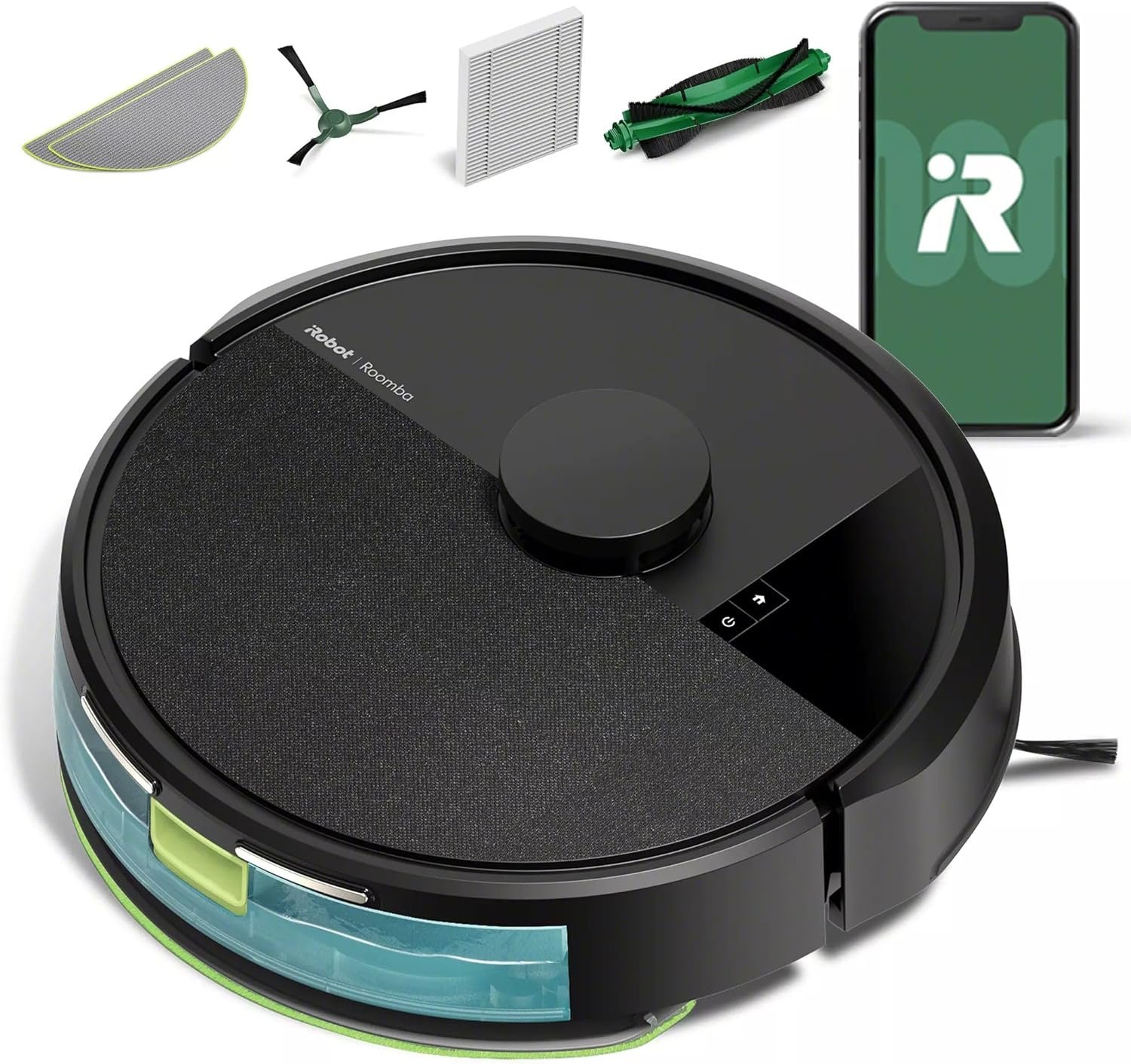 iRobot Roomba 105 Combo Robot Vacuum & Mop – Easy to use, Intense Power-Lifting Suction, LiDAR Navigation, Multiple Cleaning Modes, Avoids Mopping Carpets, Self-Charging