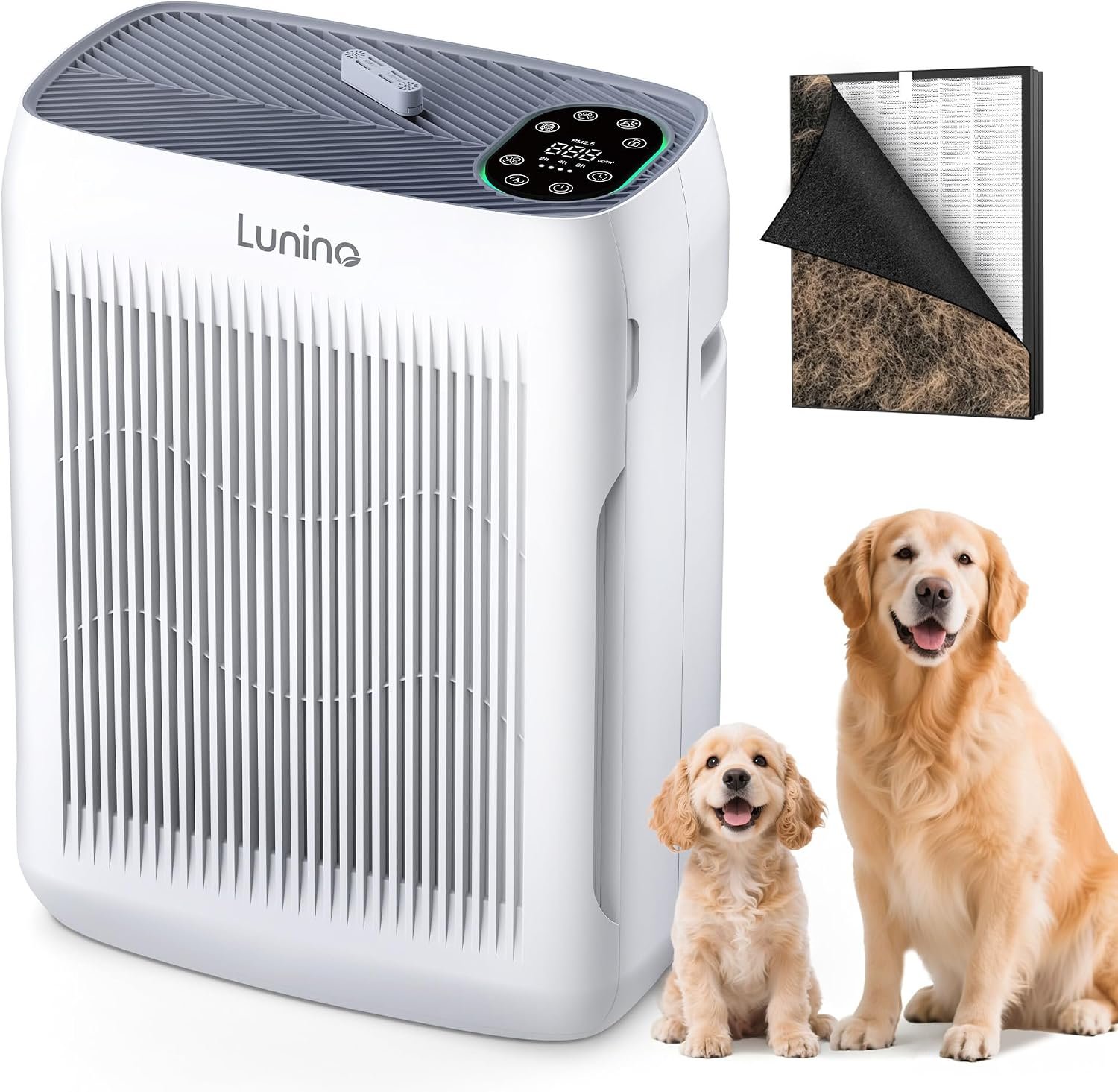 Air Purifiers for Home Large Room up to 3000 Ft² | Pet Air Purifier with Auto Mode, 4 Fan Speeds, Aromatherapy, H13 HEPA Washable Filter for Allergies, Pet Hair, Smoke, Pollen