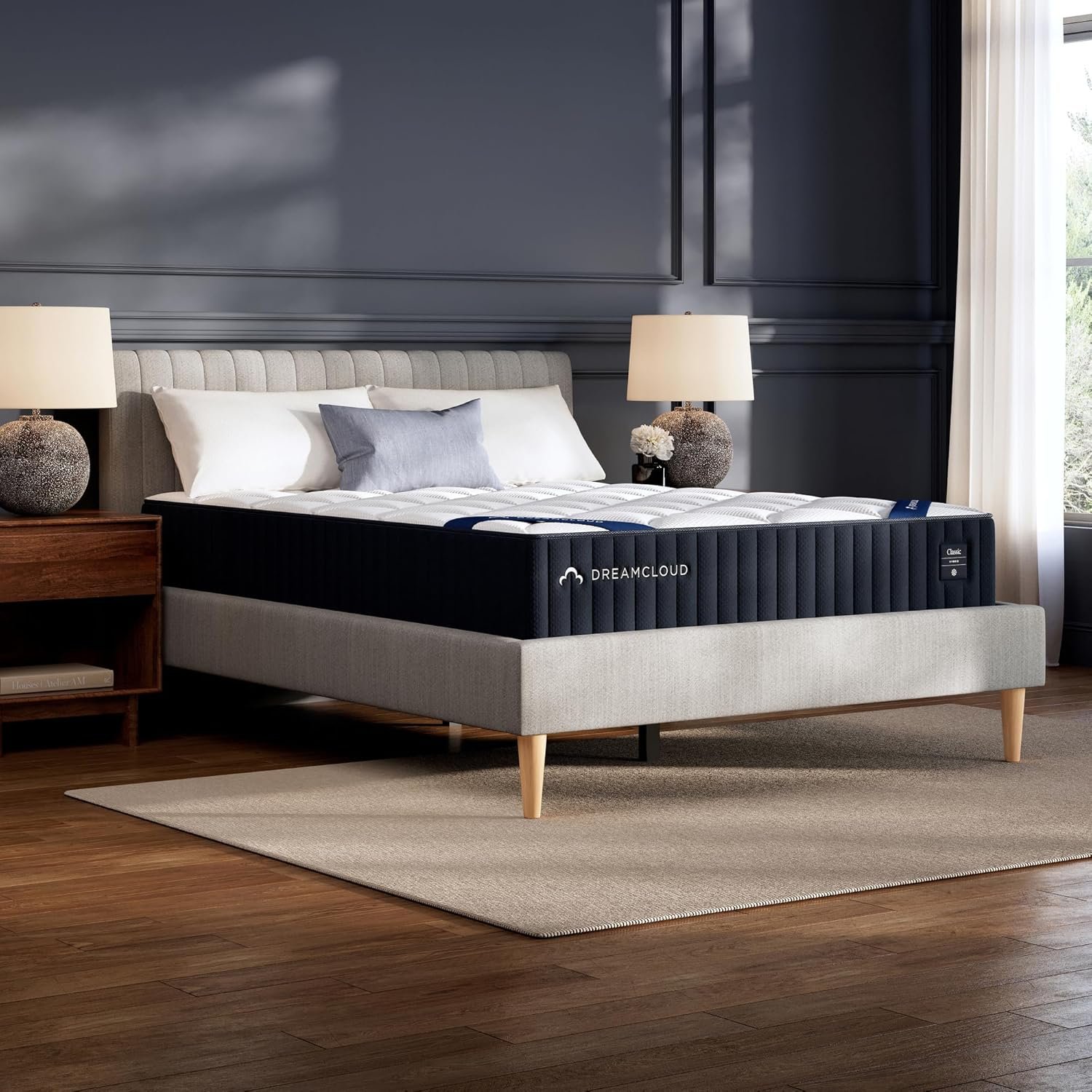 DreamCloud Classic 12″ Full Mattress – Luxury Hybrid Gel Memory Foam – 365 Night Trial – Back Pain Relief – Fiberglass Free – Forever Warranty – Mattress in a Box – CertiPUR-US Certified