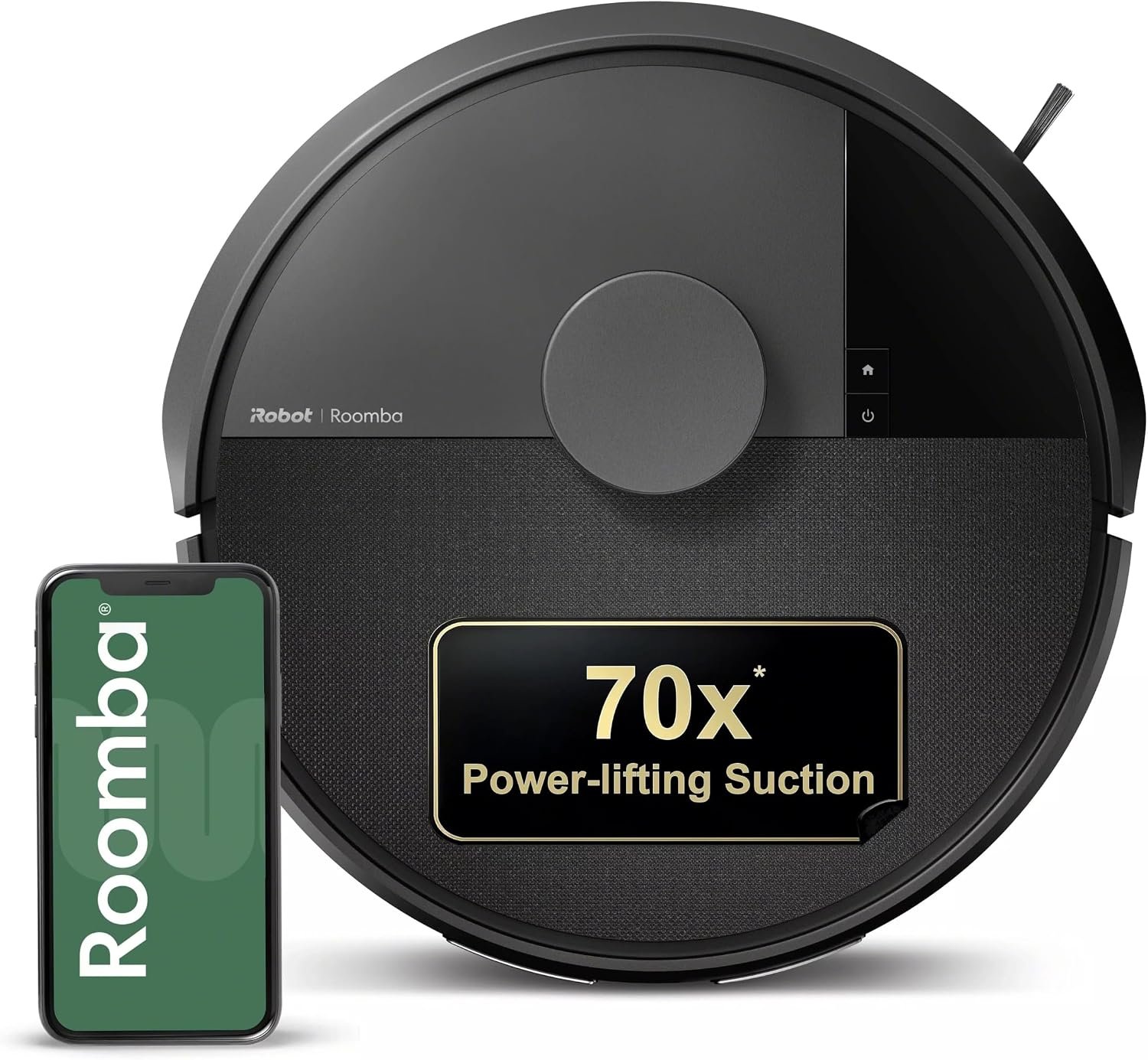 iRobot Roomba 105X Robot Vacuum, Smart LiDAR Mapping, 70X Power‑Lifting Suction, Custom Room Cleaning, App & Voice Control, Auto Recharge, Great for Homes with Pets & Kids