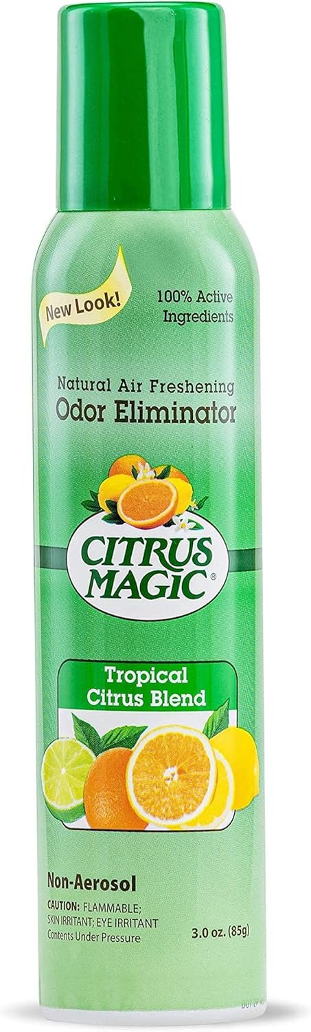 Citrus Magic Natural Odor Eliminating Air Freshener Spray, Fresh Citrus, 3-Ounce