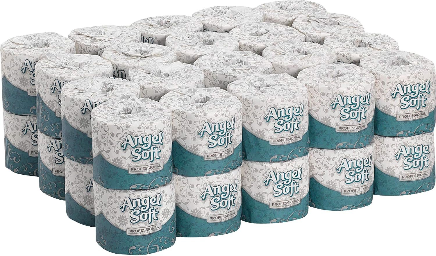 Angel Soft Professional Series Premium Embossed Toilet Paper, 2-Ply, 450 Sheets/Roll, Pack of 40
