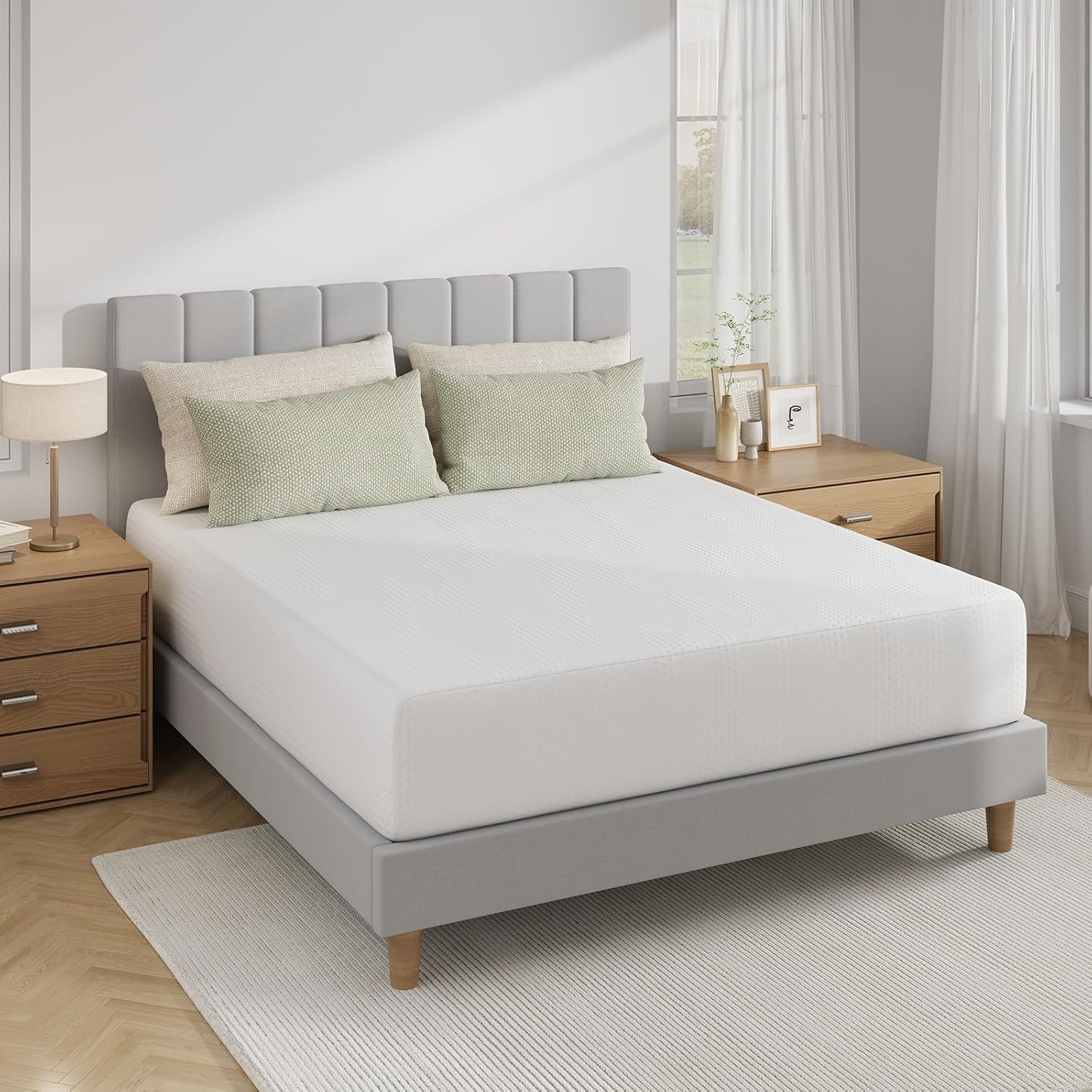 Novilla 12 Inch Queen Mattress in a Box, Gel Memory Foam for Cooling Night Sleep, Comfort & Pressure Relief, CertiPUR-US Certified