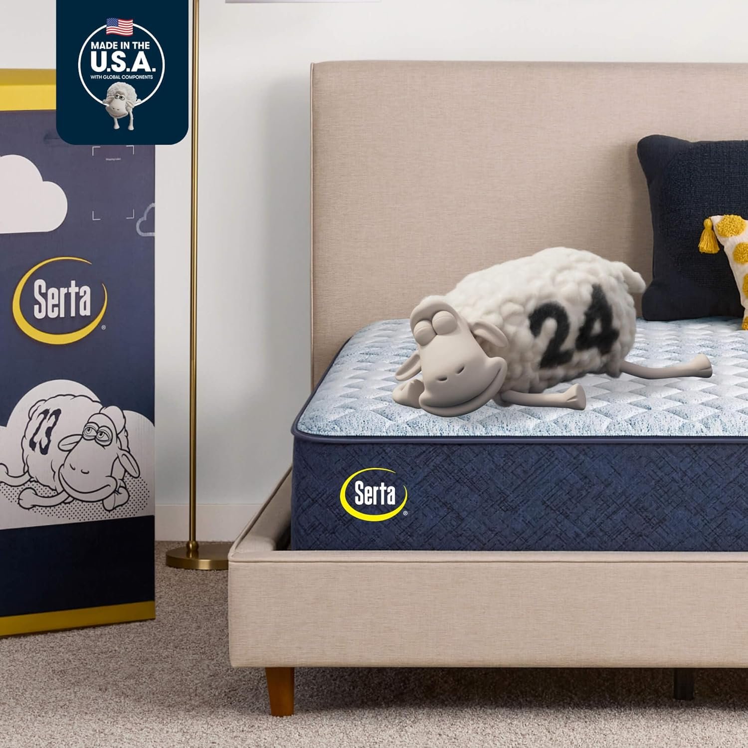 Serta Sleeptrue Medium 12″ Queen Mattress in a Box, Hybrid Mattress, Cooling, Breathable, and Pressure Relieving – 100 Night Trial, CertiPUR-US Certified and 10 Year Limited Warranty