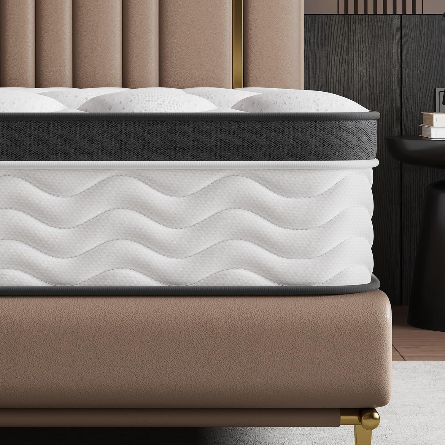Full Size Mattress,12 Inch Full Mattress,Memory Foam Hybrid Mattresses for Back Pain Relief,Pressure Relief & Motion Isolation,CertiPUR-US Certified,Medium Firm,54″x75″