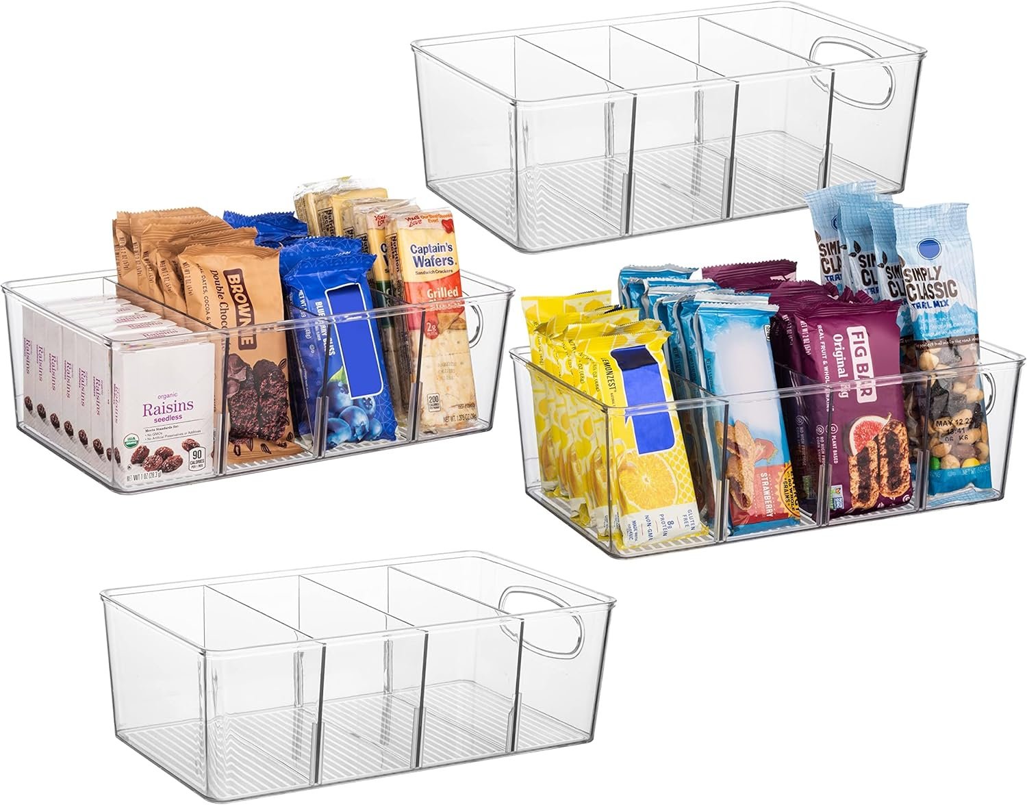 ClearSpace Pantry Organizers and Storage, Cabinet & Kitchen Organizer and Storage – Fridge Organizer, Drawer Organizer and Snack Organizer – Refrigerator and Cupboard Shelf Organizer