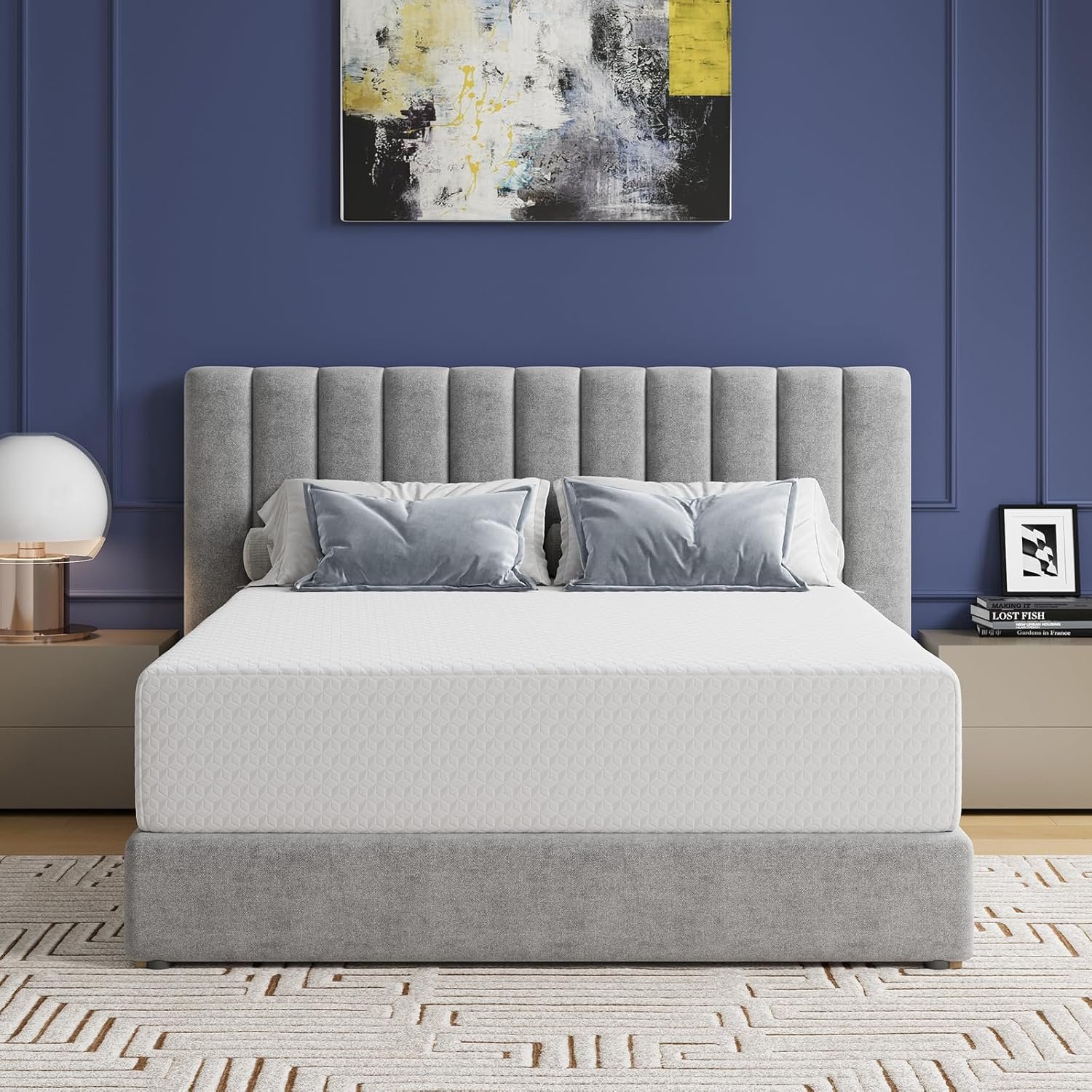Avenco Queen Mattress, 12 Inch Queen Memory Foam Mattress in a Box for Refresh Sleep & Pressure Relief, Medium Firm Mattresses with CertiPUR-US Certified