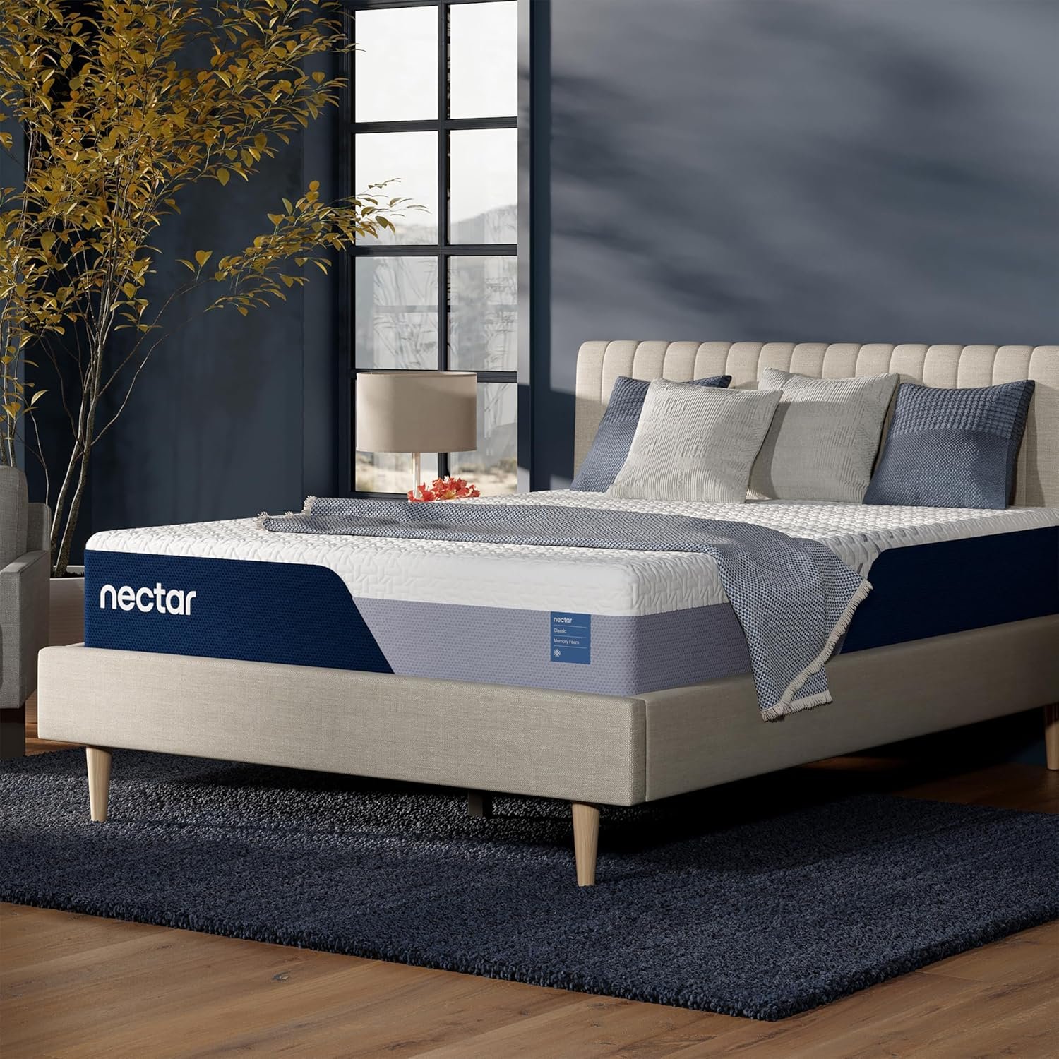 Nectar Classic 12” Queen Mattress – Medium Firm – Contouring Memory Foam – Cooling Top Layer – Back Pain Relief – Mattress in a Box – 365-Night Trial & Forever Warranty