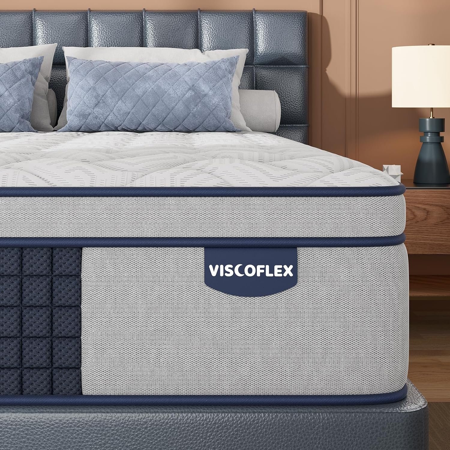 Medium Firm Queen Mattress 14 Inch – Hybrid Mattress for Extra Back and Lumbar Support – 365 Nights Trial & 10 Years Warranty – Upgrade Pocket Springs Bed Mattress in a Box with Cooling Gel Comfort