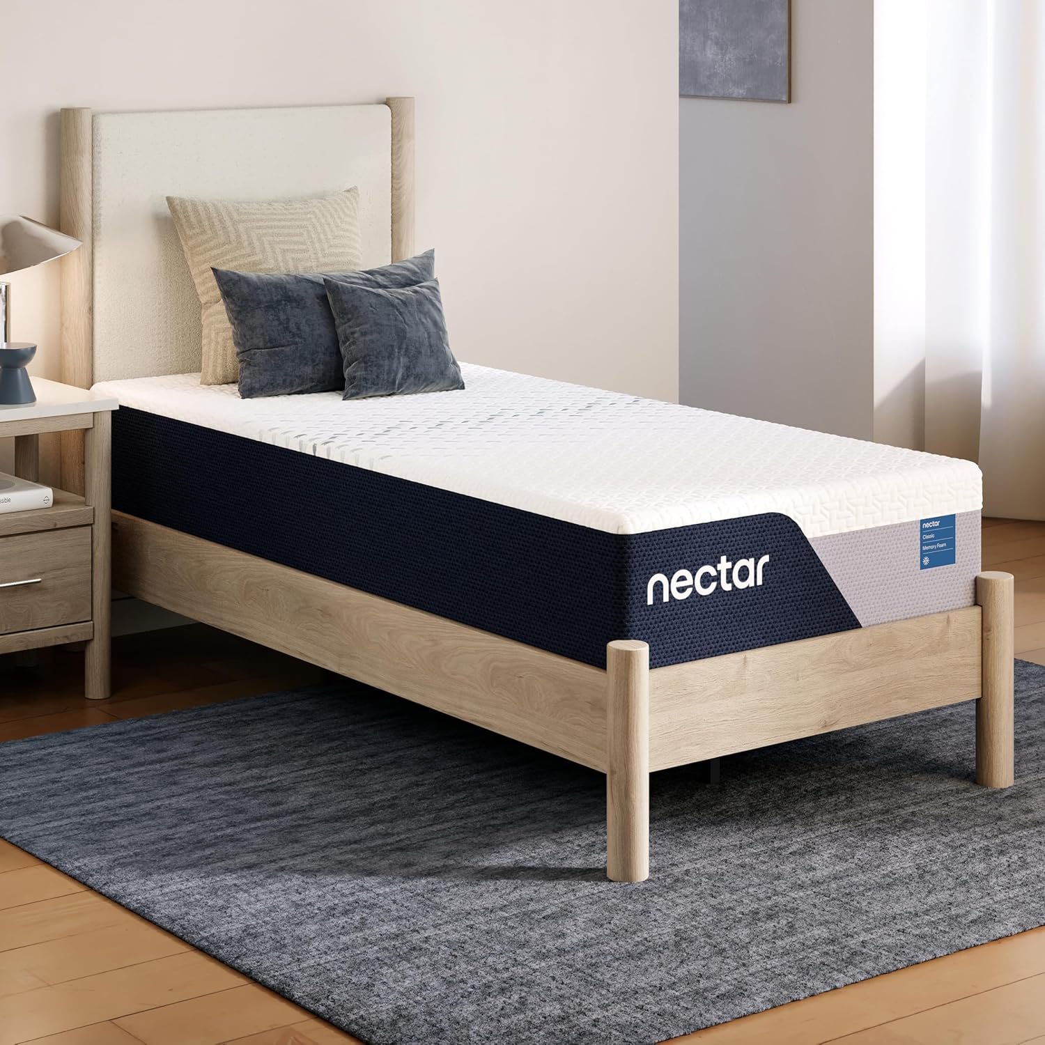 Nectar Classic 12” Twin Mattress – Medium Firm – Contouring Memory Foam – Cooling Top Layer – Back Pain Relief – Mattress in a Box – 365-Night Trial & Forever Warranty