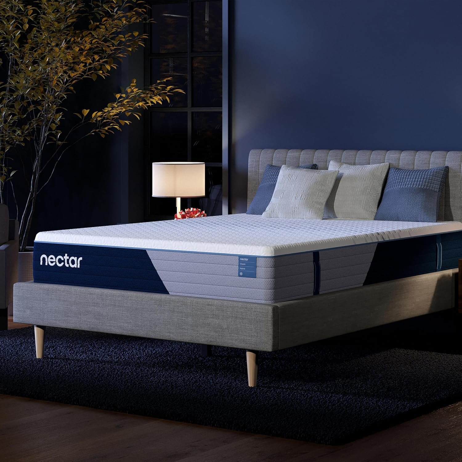 Nectar Classic Hybrid 12” Queen Mattress – Medium Firm – Memory Foam & Innerspring Coils – Cooling Top Layer – Back Pain Relief – Mattress in a Box – 365-Night Trial & Forever Warranty