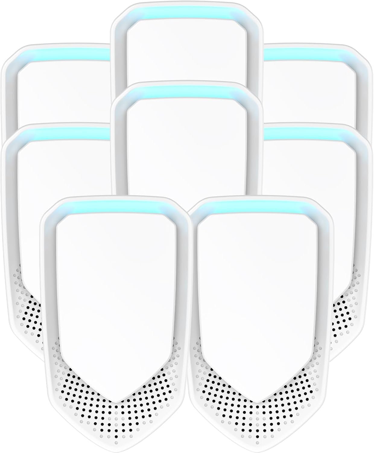 2026 Upgraded Air Ionizers for Home, 8 Pack Negative Ion Air Purifier Plug In, Whisper-Quiet Bathroom, Bedroom, Kitchen, Pet Areas, Filterless